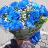Buquê com 12 Rosas Azuis