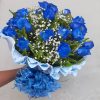 Buquê com 24 Rosas Azuis